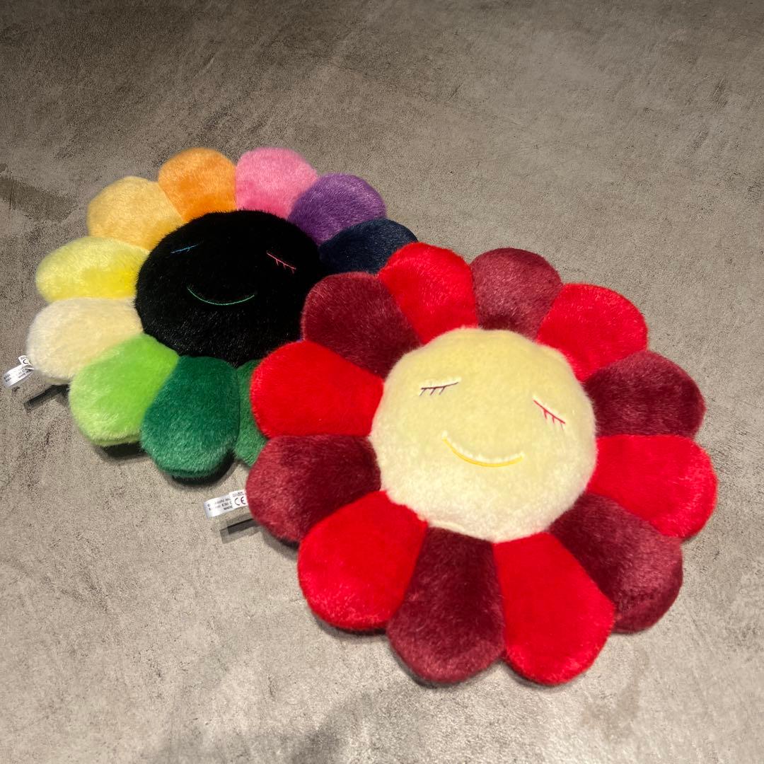 別売り可能 村上隆 フラワークッション 30cm レインボーカイカイキキ2