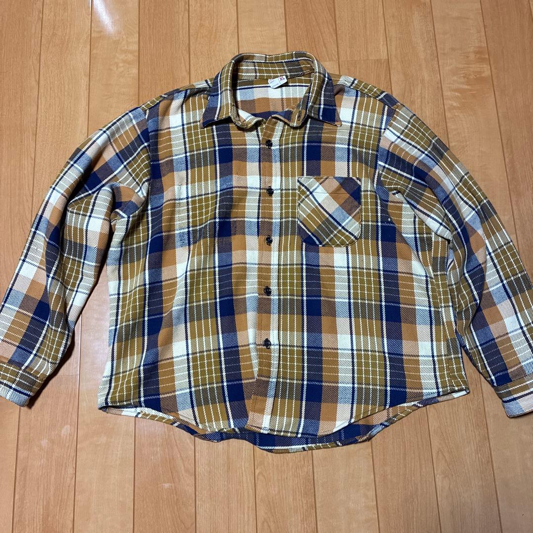 トップス 70's BIGMAC flannnel shirt XL 70's BIG MAC Heavy Flannel Shirt 18-18 1/2 70年代 ビッグマック