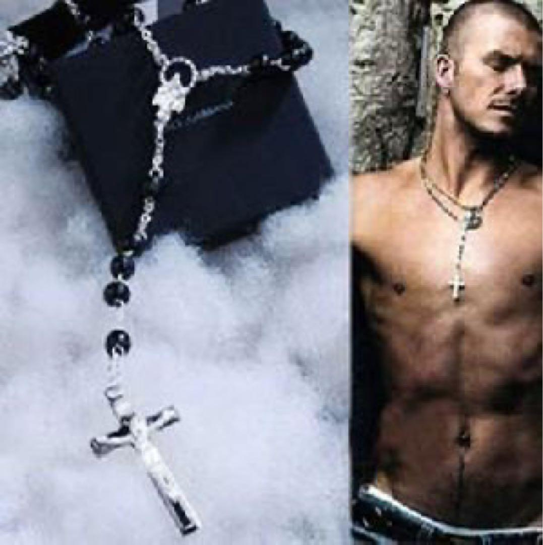 ベッカム着 D＆G / ドルチェ＆ガッバーナ ロザリオ・ネックレス 2本