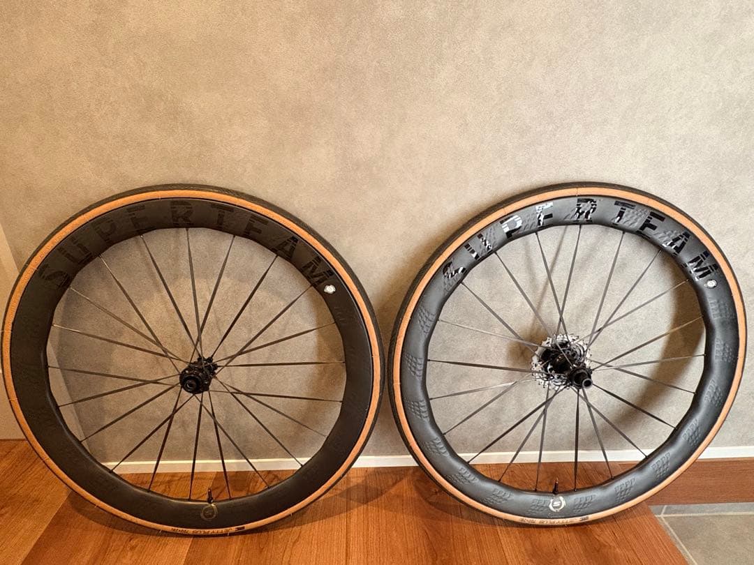 パーツ SUPERTEAM ALL CARBON ULTRA D28-50 Disc スーパーチーム SUPER TEAM ALL CARBON ULTRA D28-50 ホイールセット