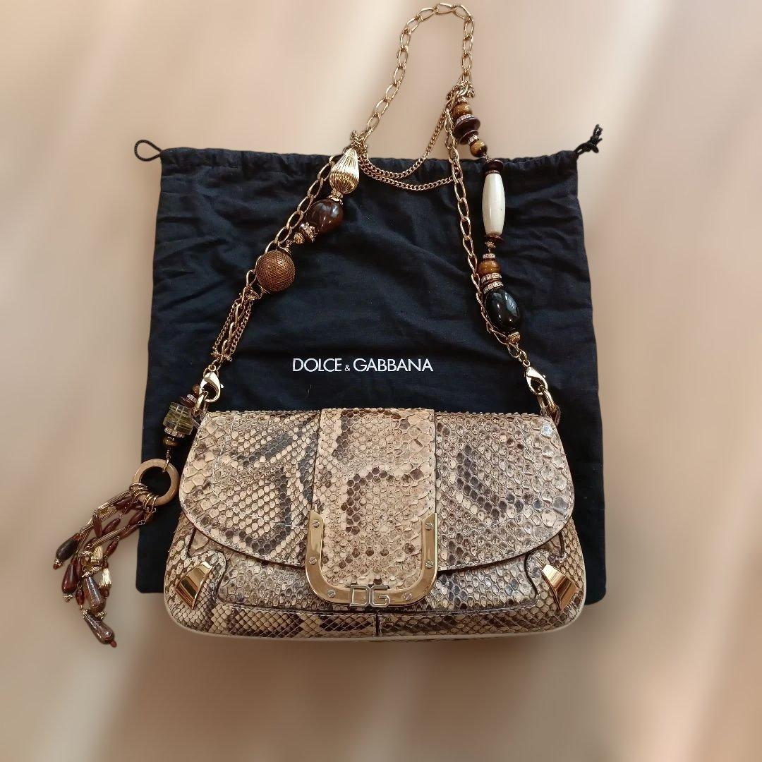 新品定価【90万】Dolce & Gabbana バッグ パイソンレザー ヘビ - メルカリ