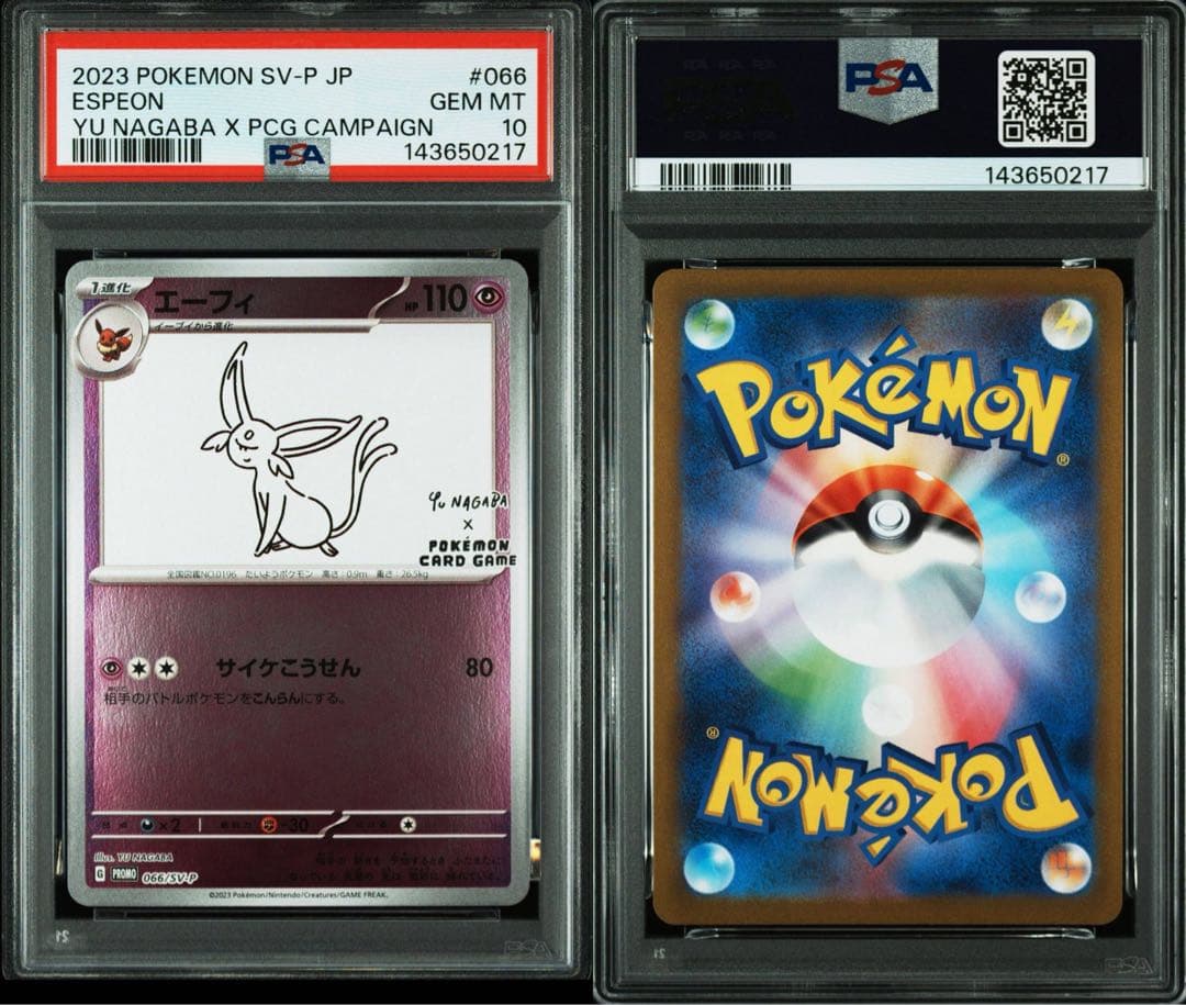 PSA10 YU NAGABA ブイズ9種＋ピカチュウ プロモ 10連番 - メルカリ