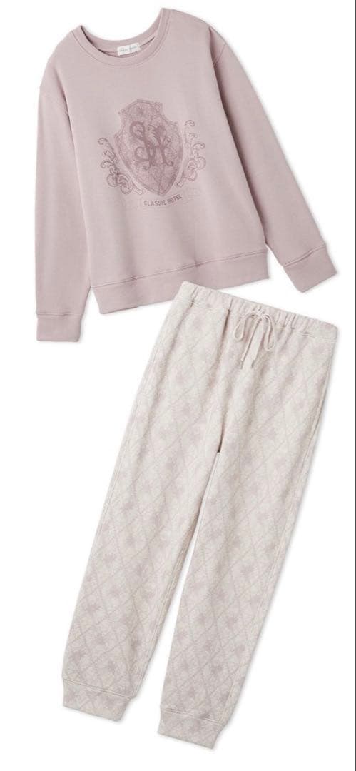 SNIDEL  ストレッチスウェットセットアップ　ピンク WEB限定】スウェットセットアップ(トップス＆ボトムセット