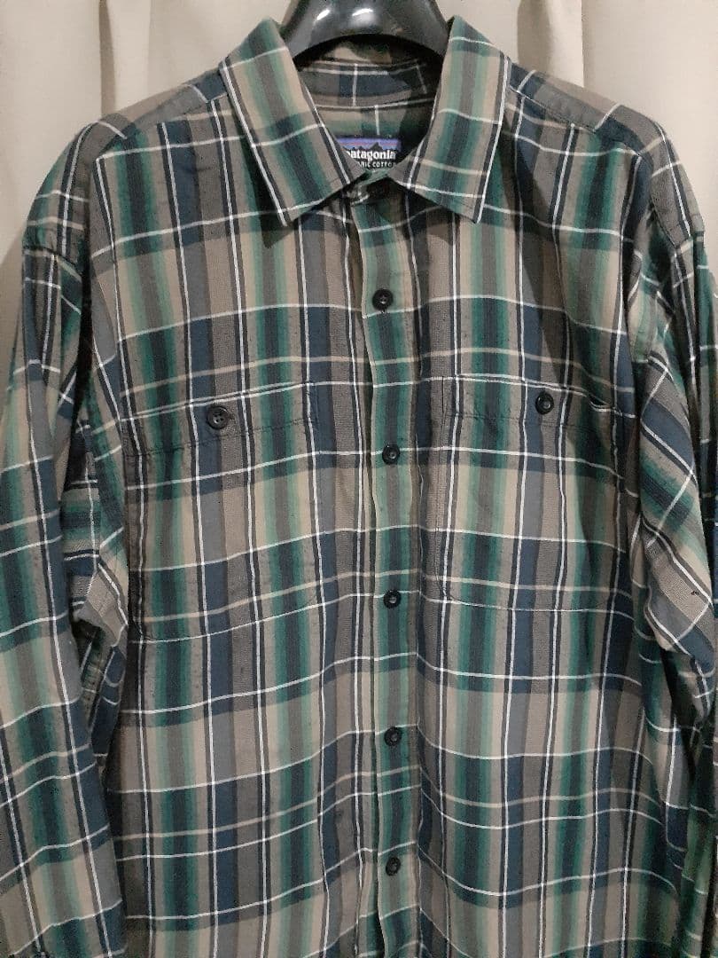 Patagonia pima cotton shirt チェックシャツ M - メルカリ