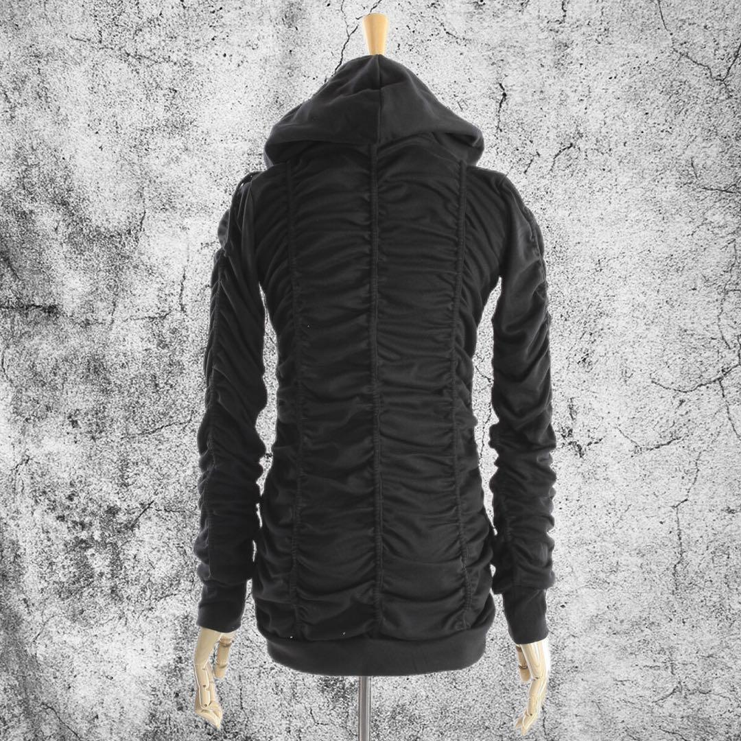 ダークコア Y2K 平成ギャル グランジ シャーリング パーカー Archive