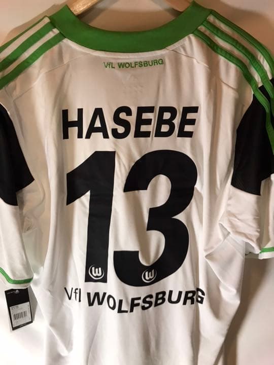 新品正規品adidas ヴォルフスブルク「13」長谷部誠 半袖4XO