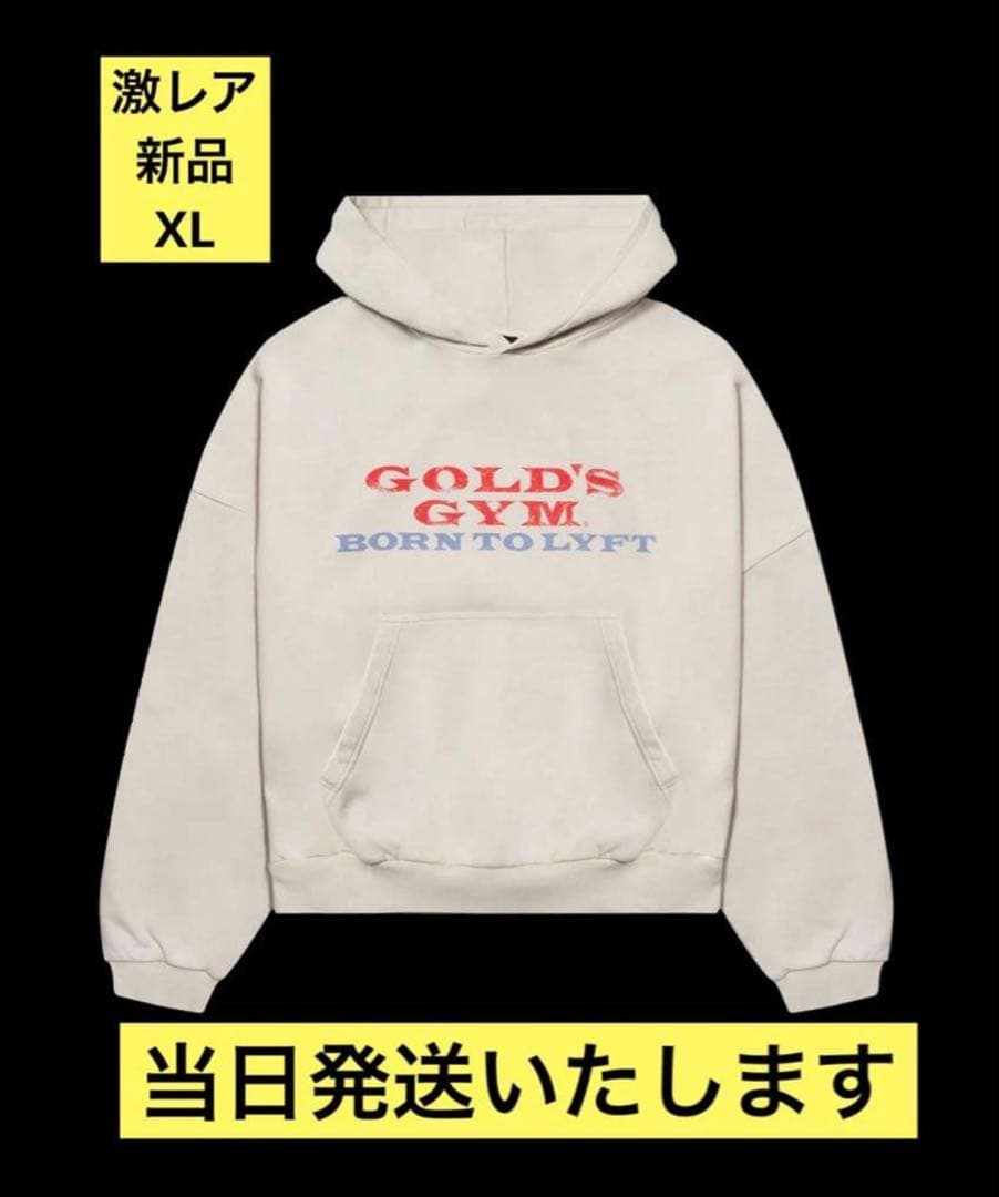 新品】LÝFT × GOLD'S GYM LOGO HOODIE アイボリー - メルカリ