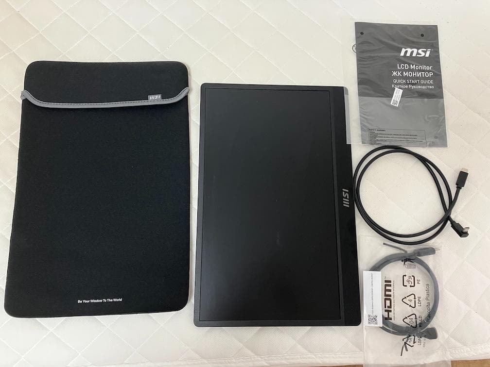 MSI モバイルモニター PRO-MP161-E2 USB-C接続 PCモニター モバイルモニター PRO MP161 E2 [15.6型 /フルHD