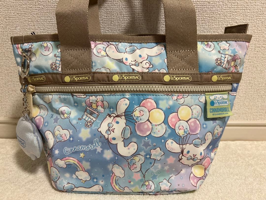 新品LeSportsacレスポートサック シナモンロール ボストンバッグ 新品