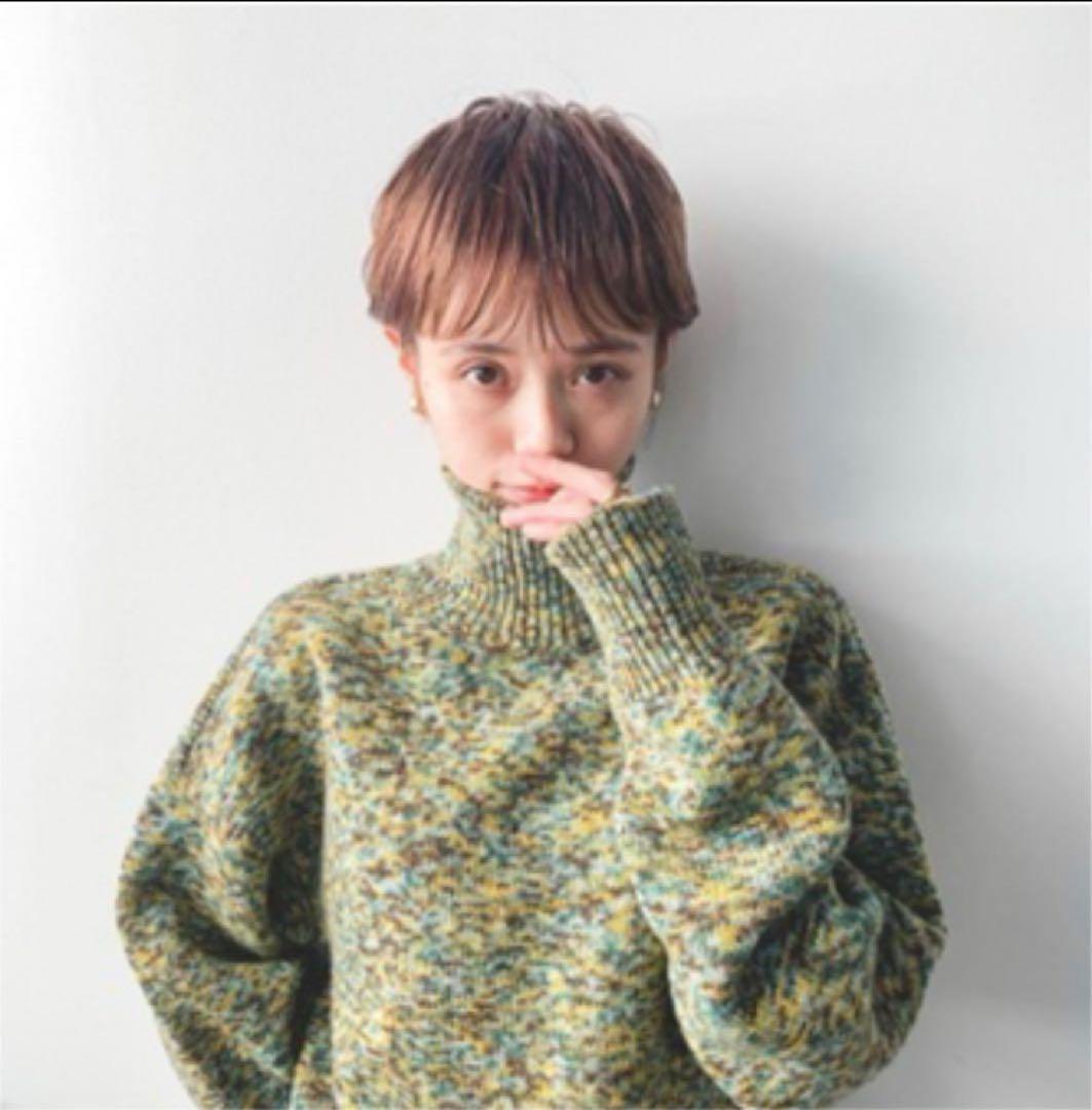 fumika uchida ハイネックニット グリーン セーター - メルカリ