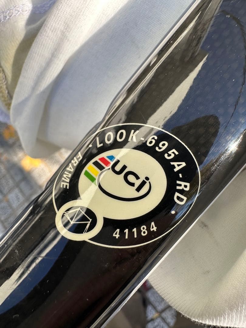 直取り18ok look695 Aerolight ルック フレームセット m - メルカリ