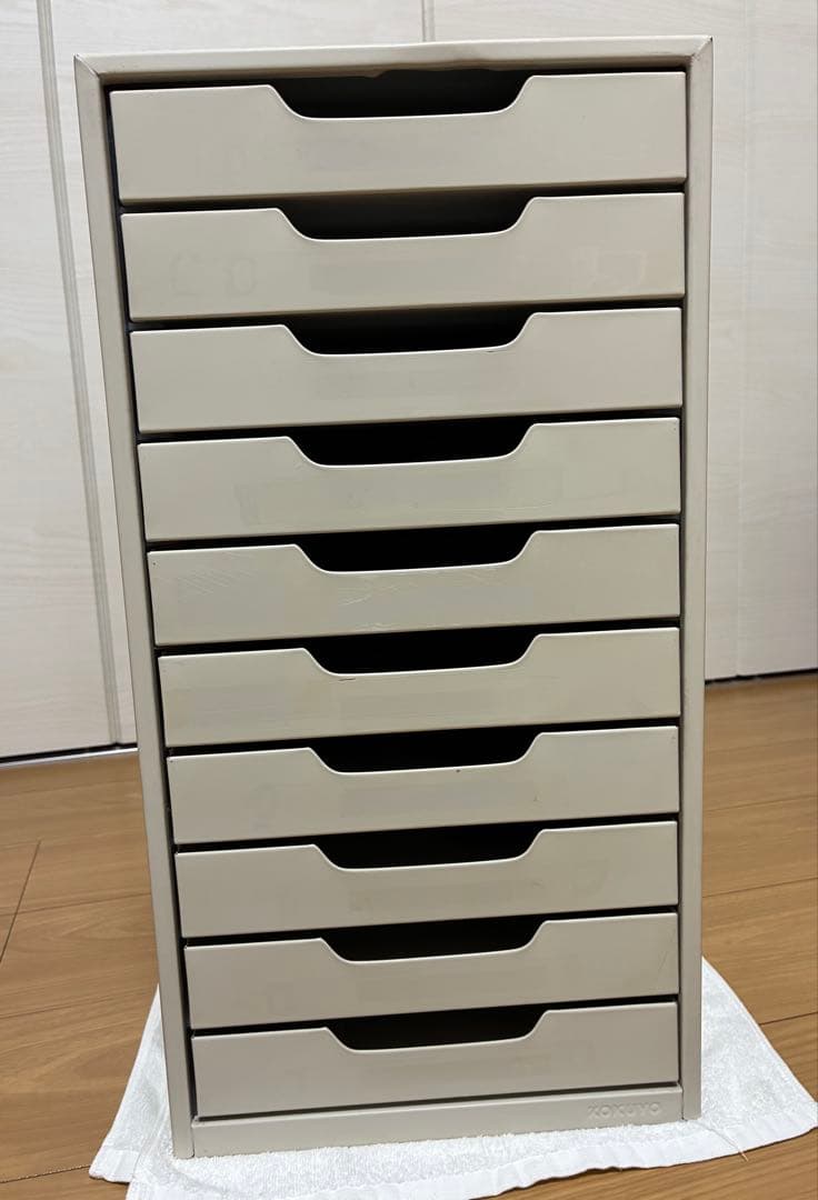 昭和レトロ レターケース KOKUYO 10段 スチール製 A4サイズ - メルカリ