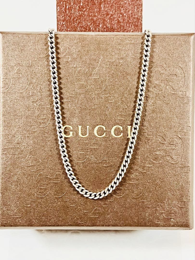 超美品】GUCCI 喜平チェーン ネックレス 男女兼用 SV925 2.5ミリ