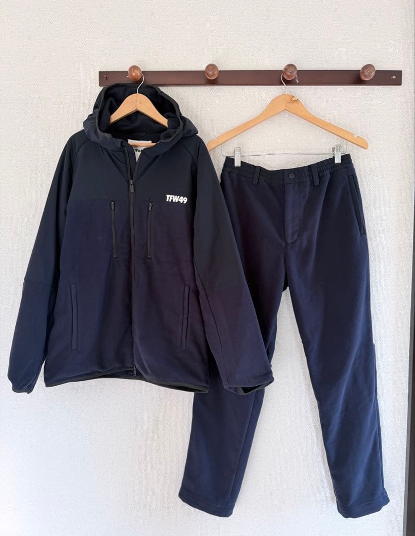 TFW49　フーディ　パンツ　　セットアップ FLEECE サイズM TFW49 FLEECE HOODIE BLOUSON フリース フーディ ブルゾン T042520013
