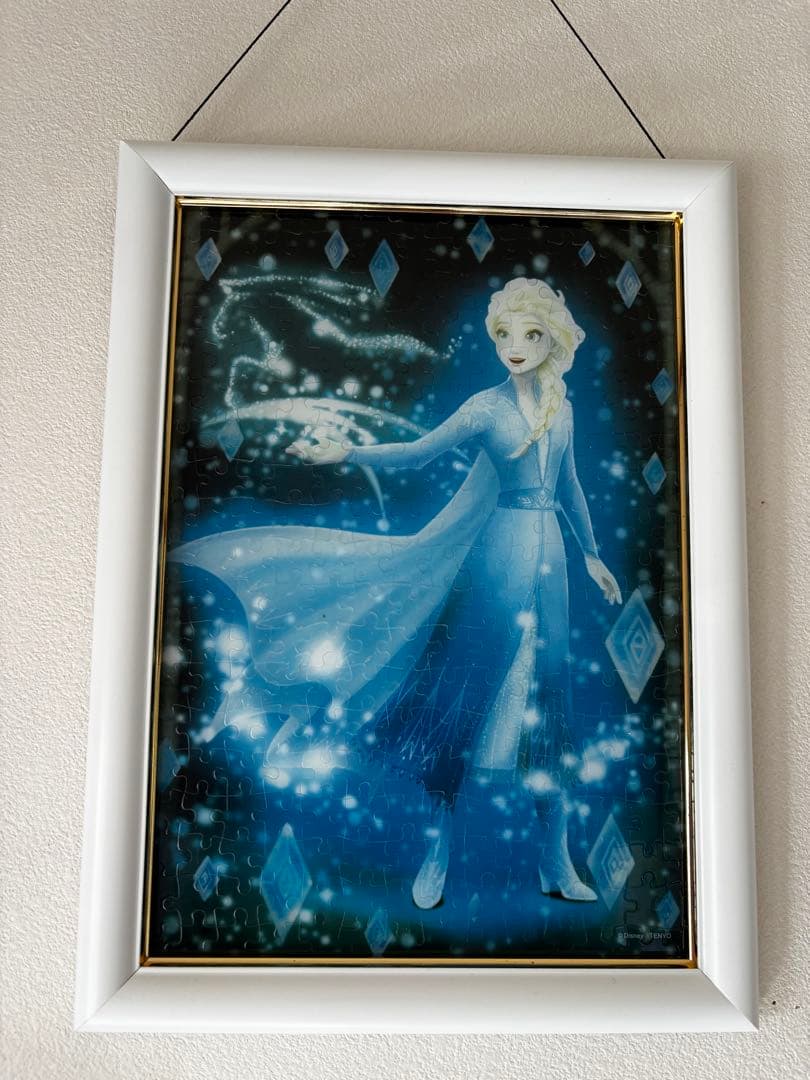 ディズニー　プリンセス　アナ雪　ティンカーベル　パズル　完成品　フレーム　セット