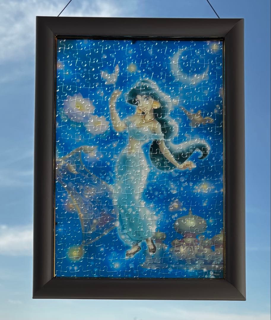 ディズニー　プリンセス　アナ雪　ティンカーベル　パズル　完成品　フレーム　セット