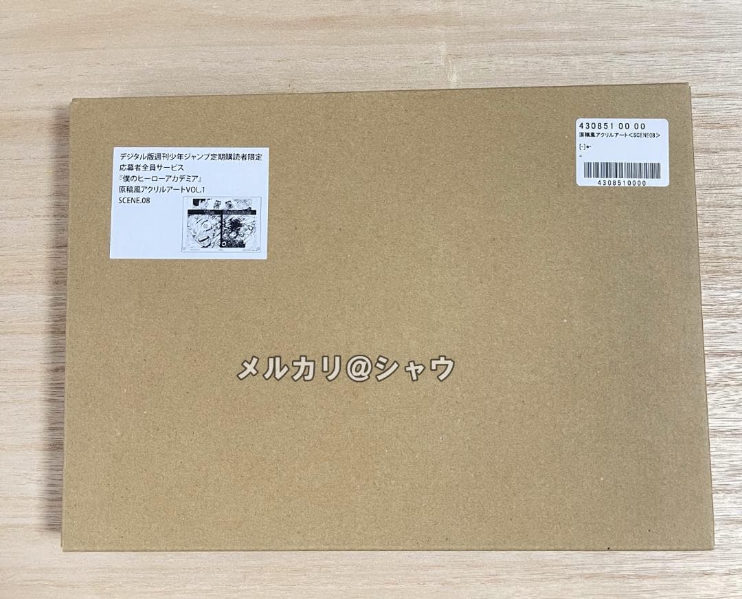 僕のヒーローアカデミア 原稿風アクリルアート vol.1 爆豪 緑谷 全サ