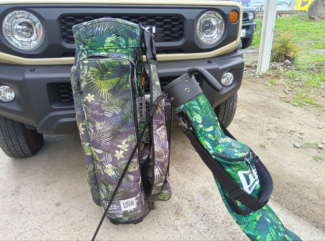 NEW ERA ニューエラ　ボタニカル　キャディバッグ　クラブスタンド２点セット dショッピング |ニューエラ NEW ERA GOLF GF CART キャディバッグ