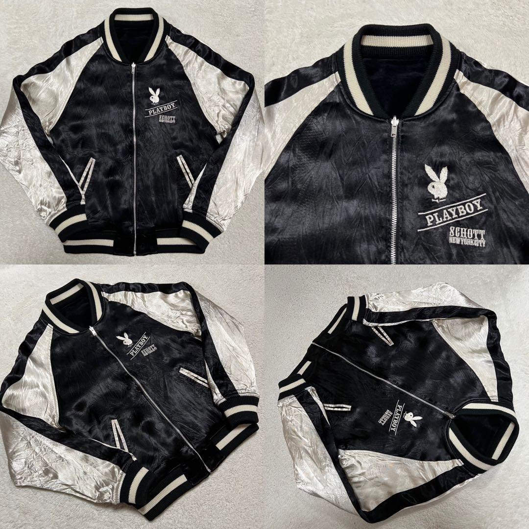 Schott x PLAYBOY 別珍 スカジャン リバーシブル メンズ S - メルカリ