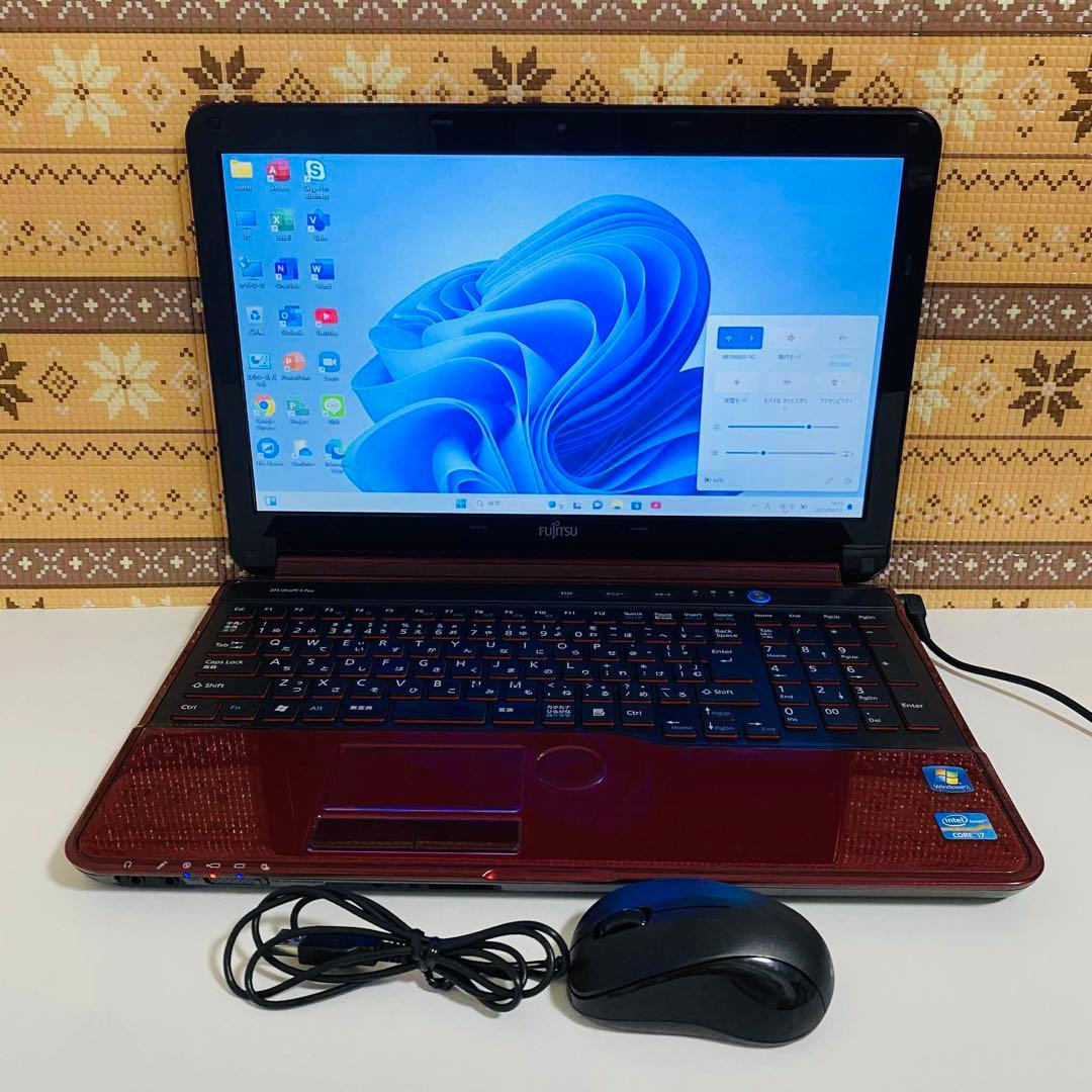 Y806 Fujitsuノートパソコン i7メモリ8G高速 Windows11 - メルカリ