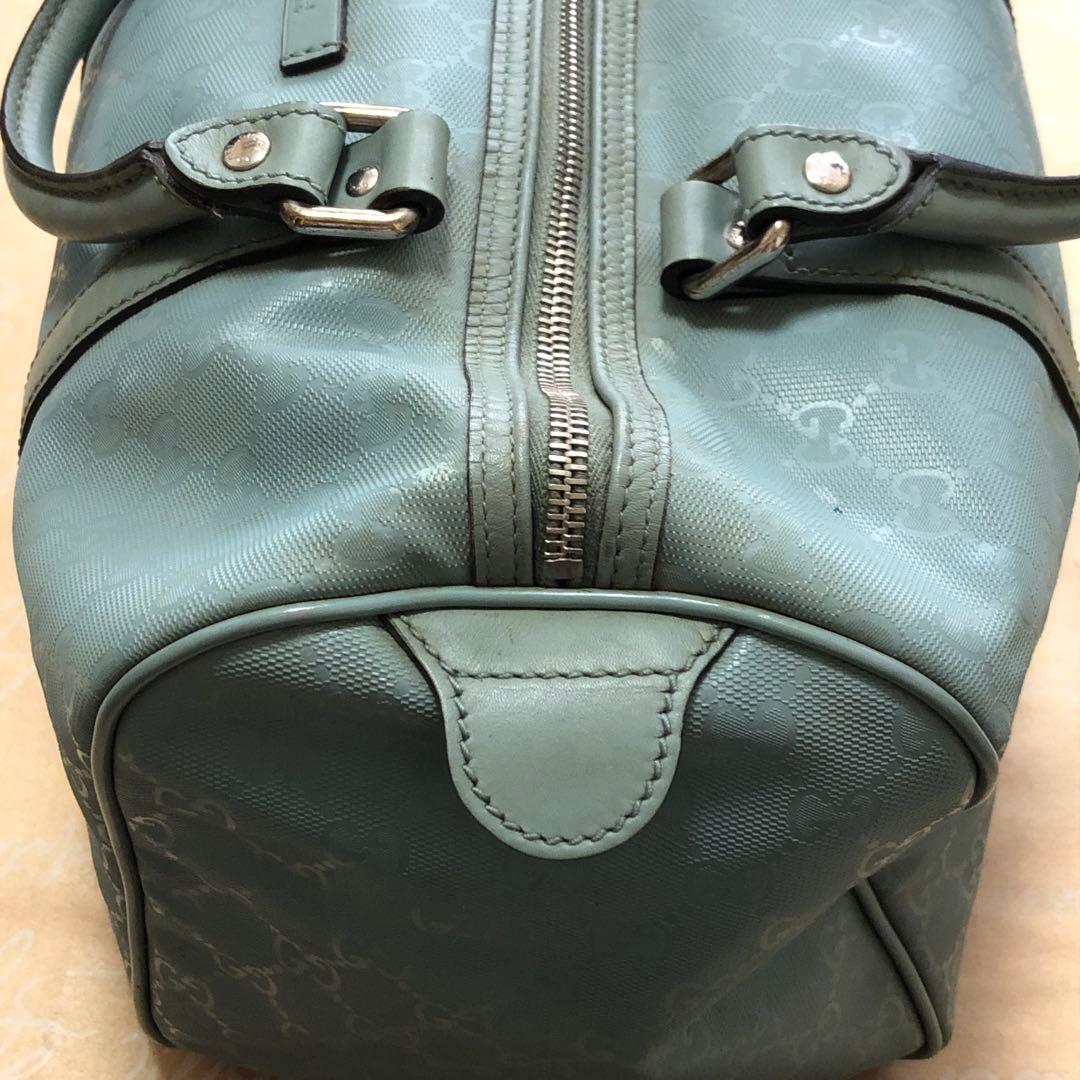 グッチ ハンドバッグ ミニボストン GGスプリーム 緑 FS389 - メルカリ