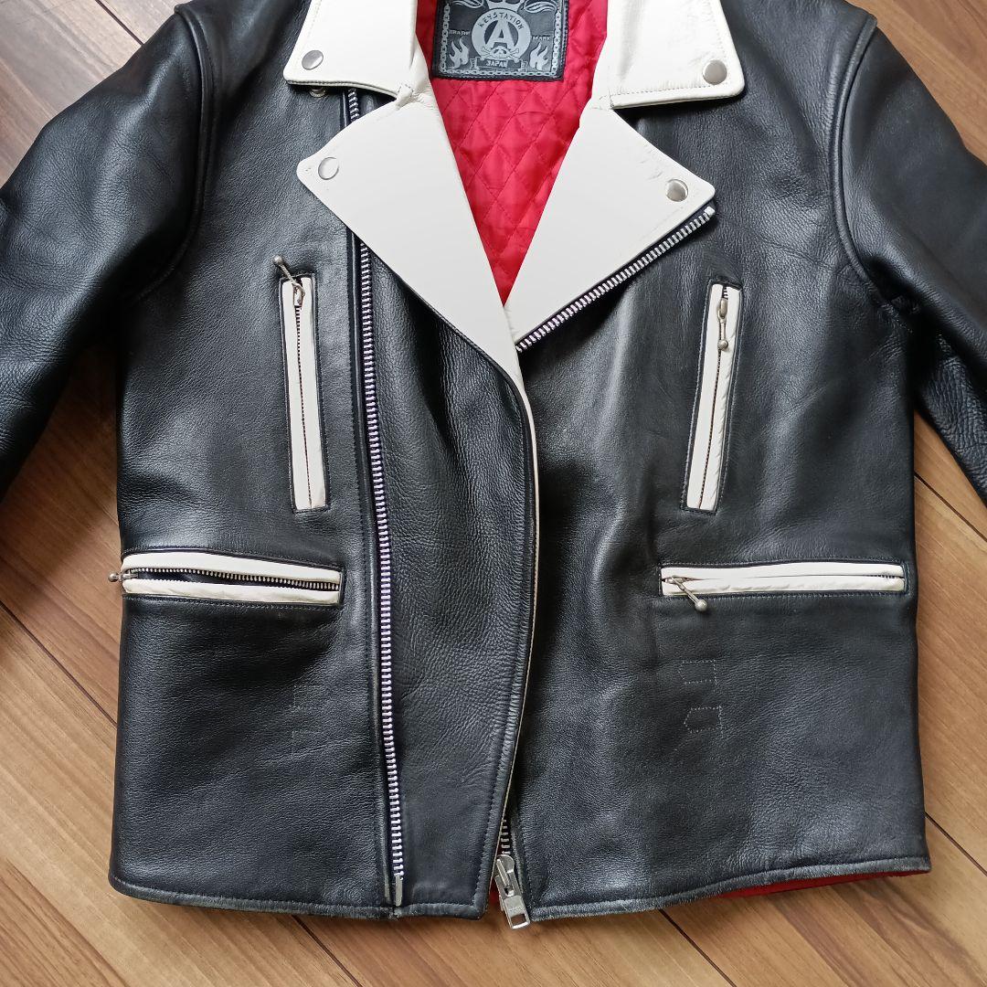 バイカラー革ジャン KEYSTATION キーステーション ロカビリー - メルカリ