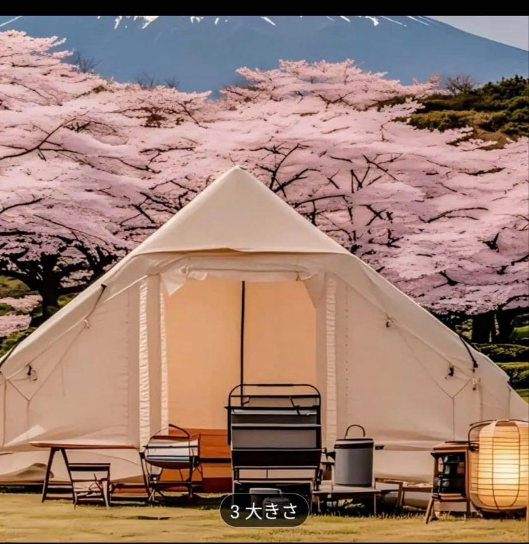 12㎡ Pakicetus インフレータブル・テント キャンプテント ベージュ 12