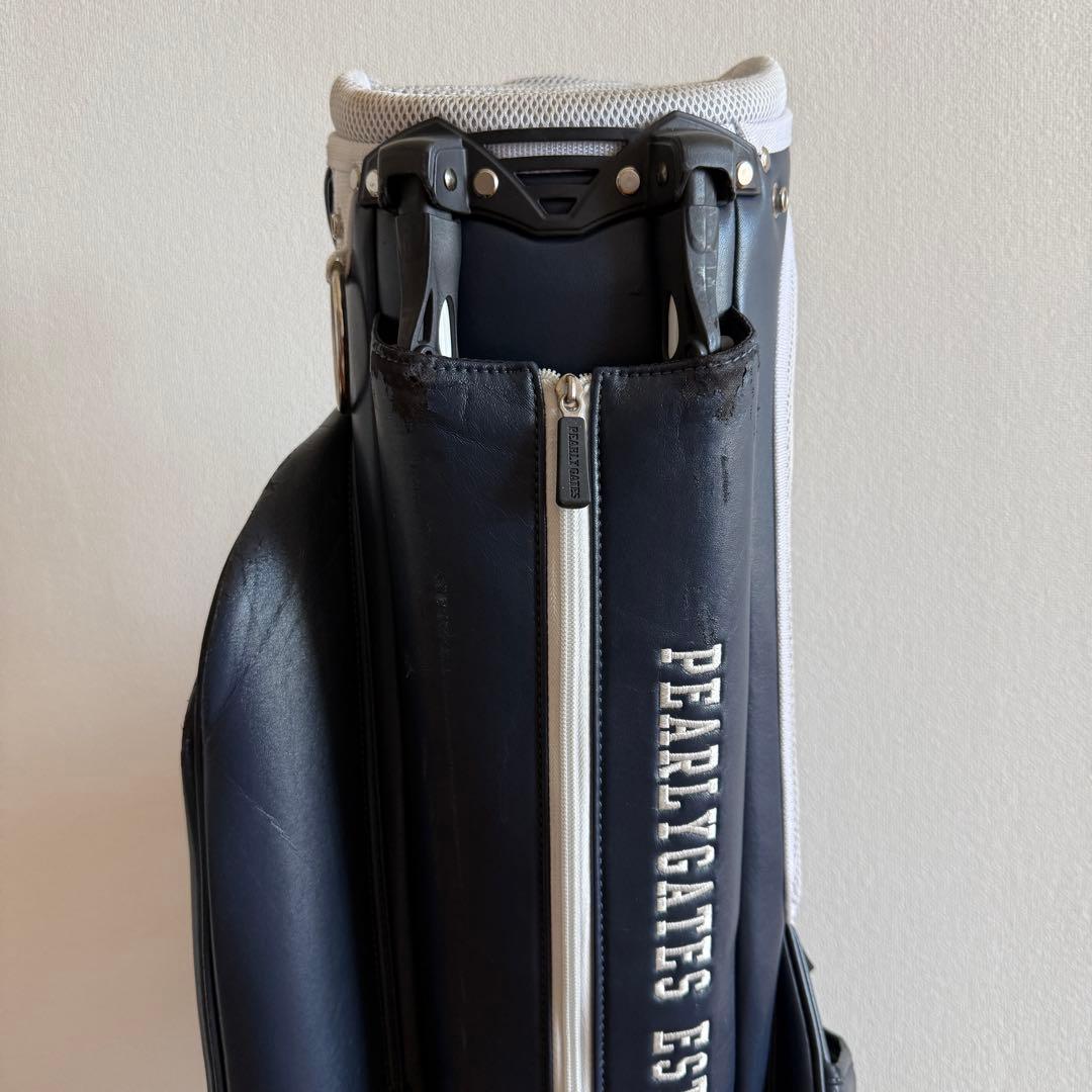 パーリーゲイツ キャディバッグ ショルダー式 スタンド式 軽量 紺