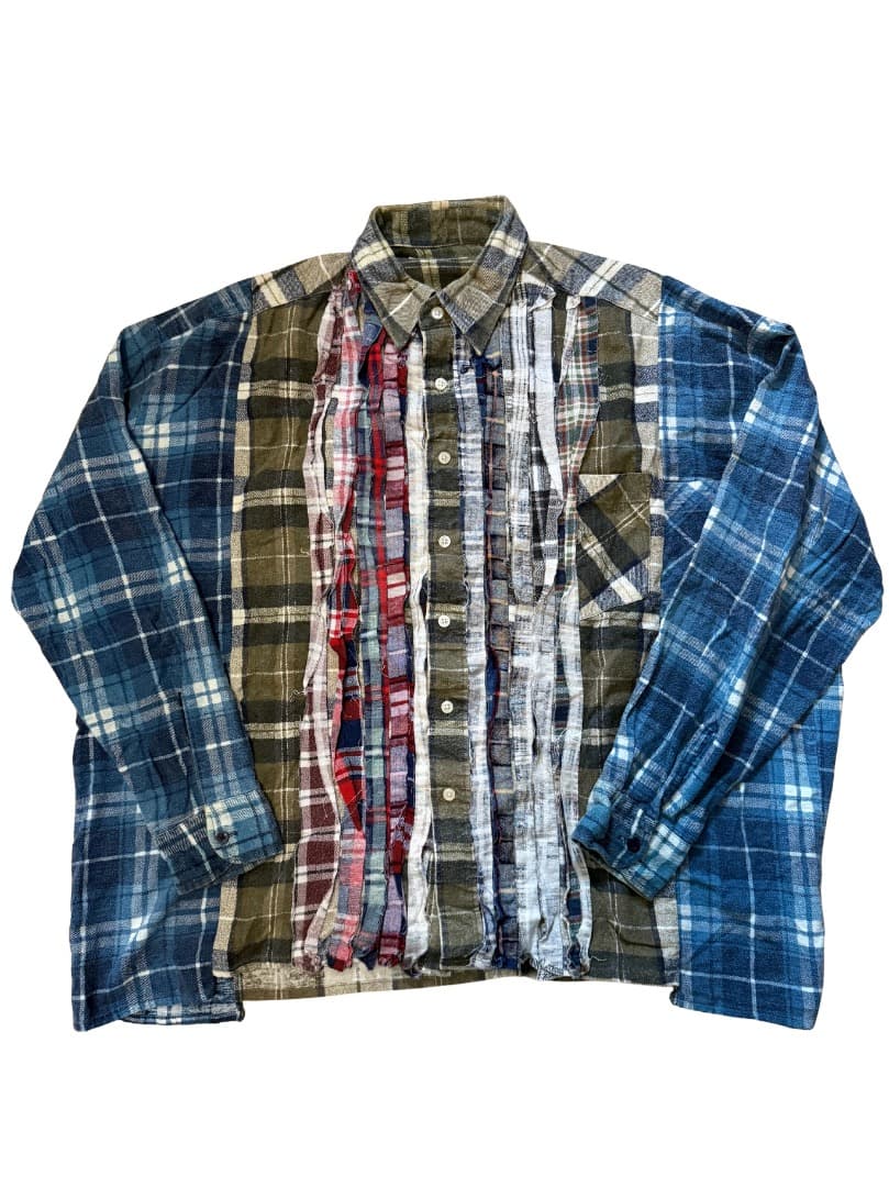 Rebuild by Needles フランネルシャツ 再構築 チェック 好配色 Rebuild by Needles フランネルシャツ 再構築 チェック 好配色 - メルカリ