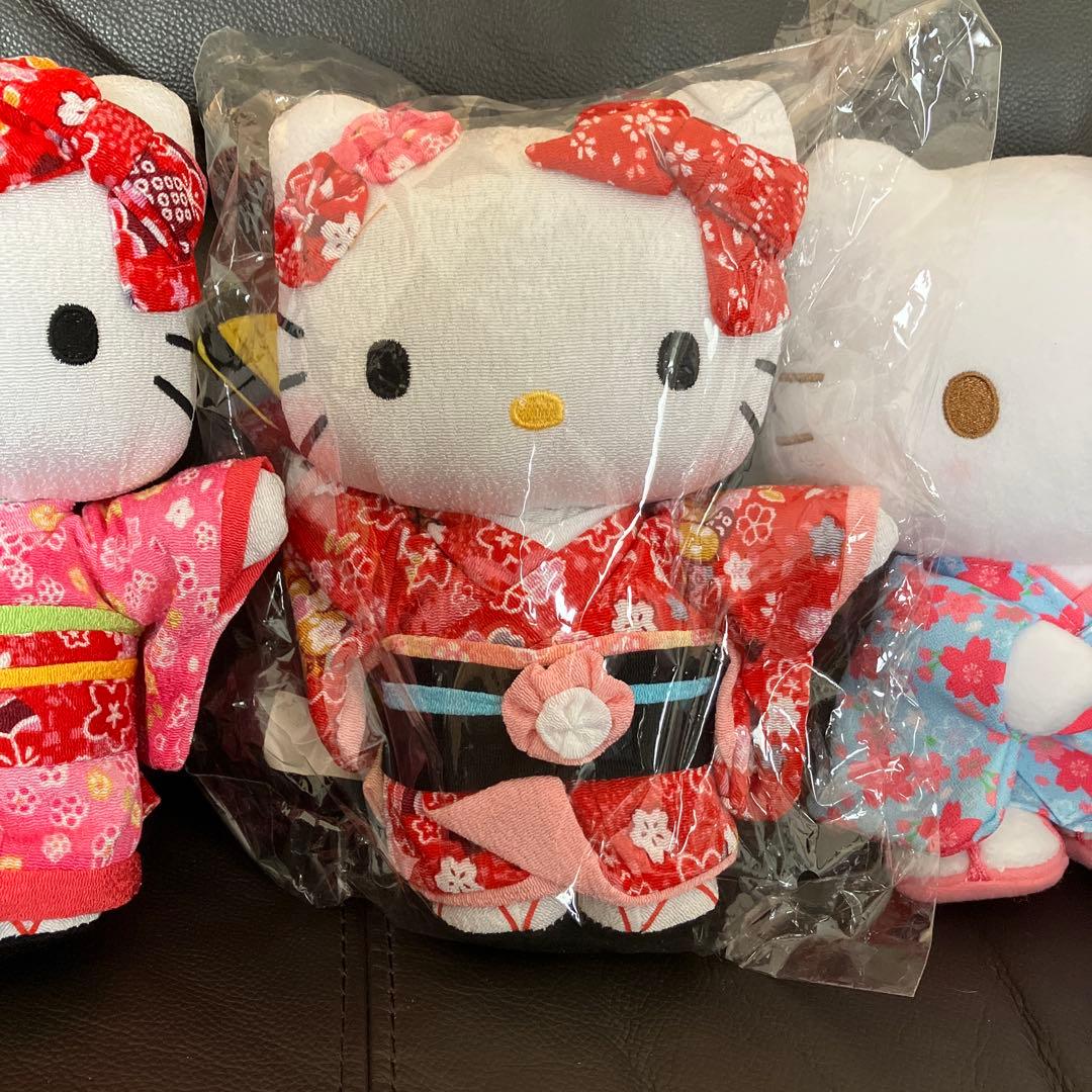 ハローキティ ぬいぐるみ　着物　レア　レトロ　希少