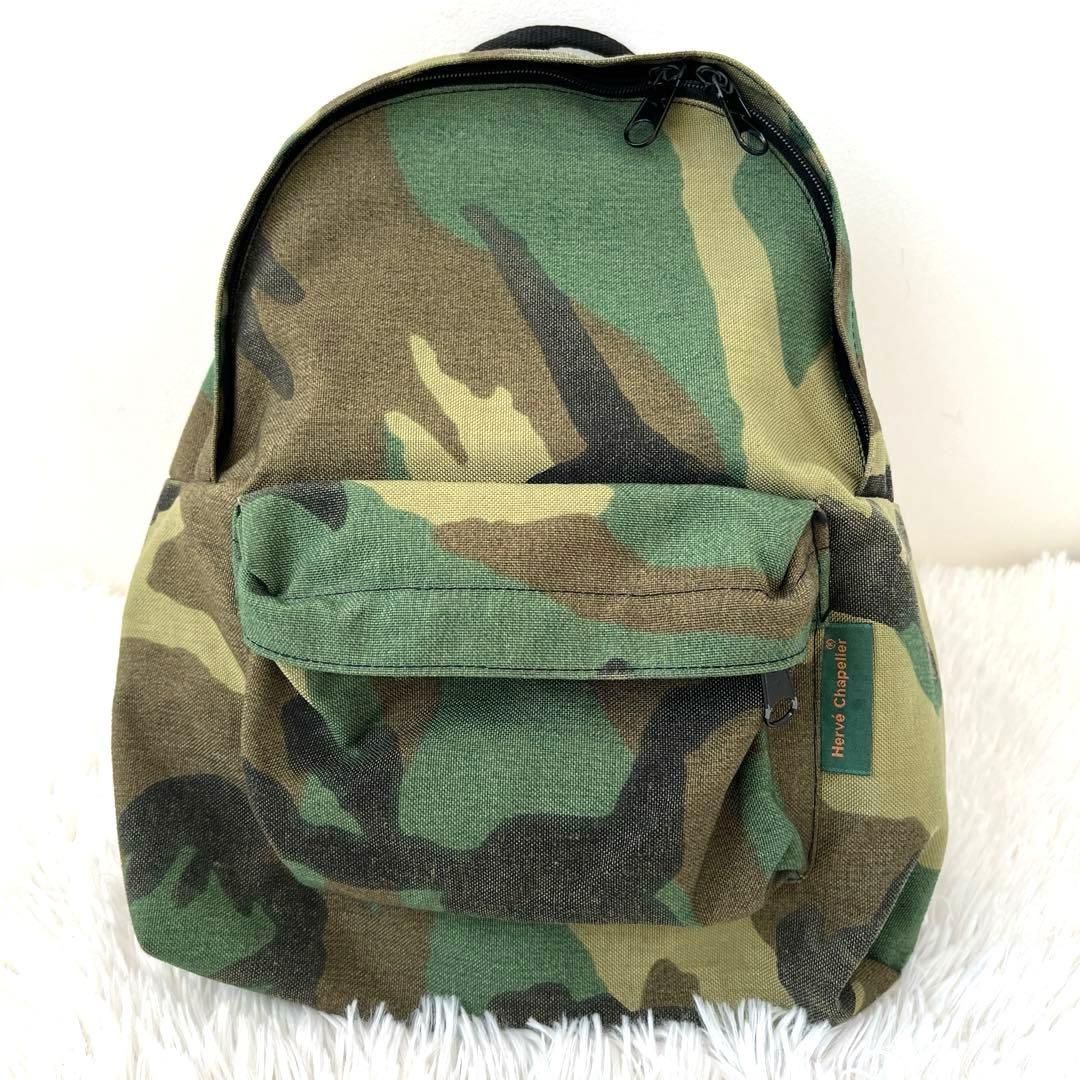 美品✨エルベシャプリエ944 デイパック リュック カモフラ 迷彩柄 USA