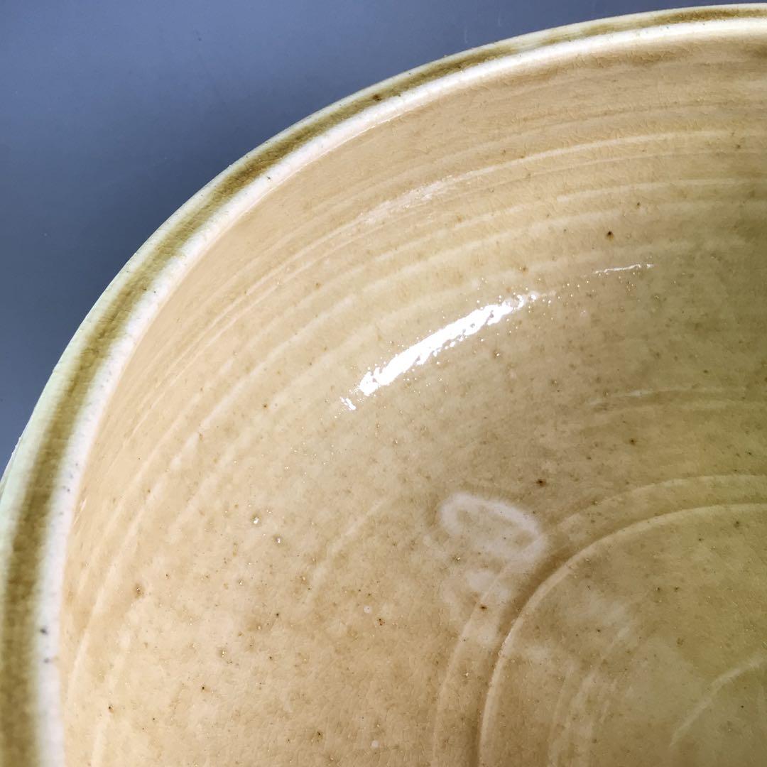 R743 水指 『閑静庵 加藤愛助造』『黄瀬戸』『平水指』 共箱