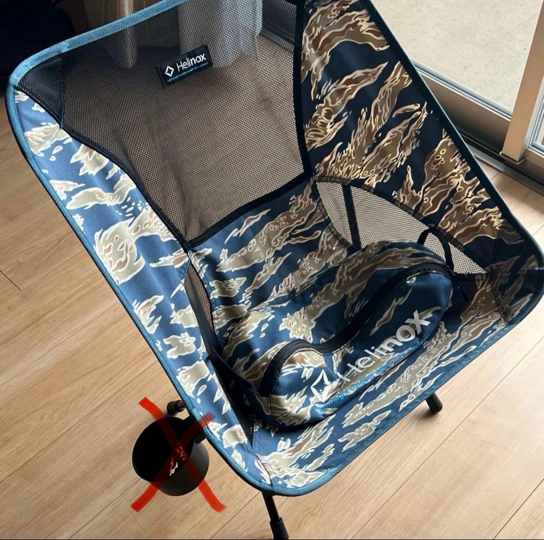 ヘリノックス タイガーカモ　穴あきあり　チェアワン　ロッキングフット　セット ヘリノックス ロッキングフット – aandfonlinestore