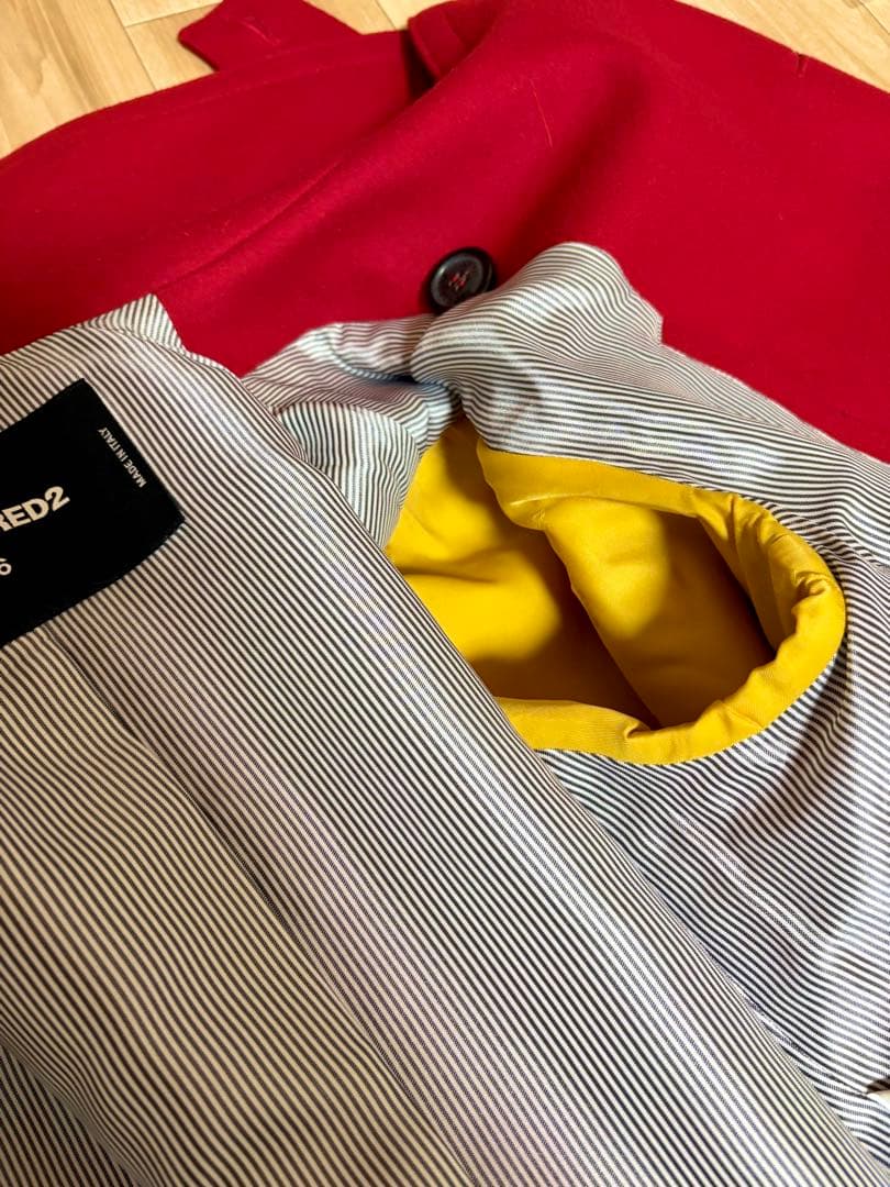 ディースクエアード 国内正規品DSQUARED2コート ウールカシミアコート46