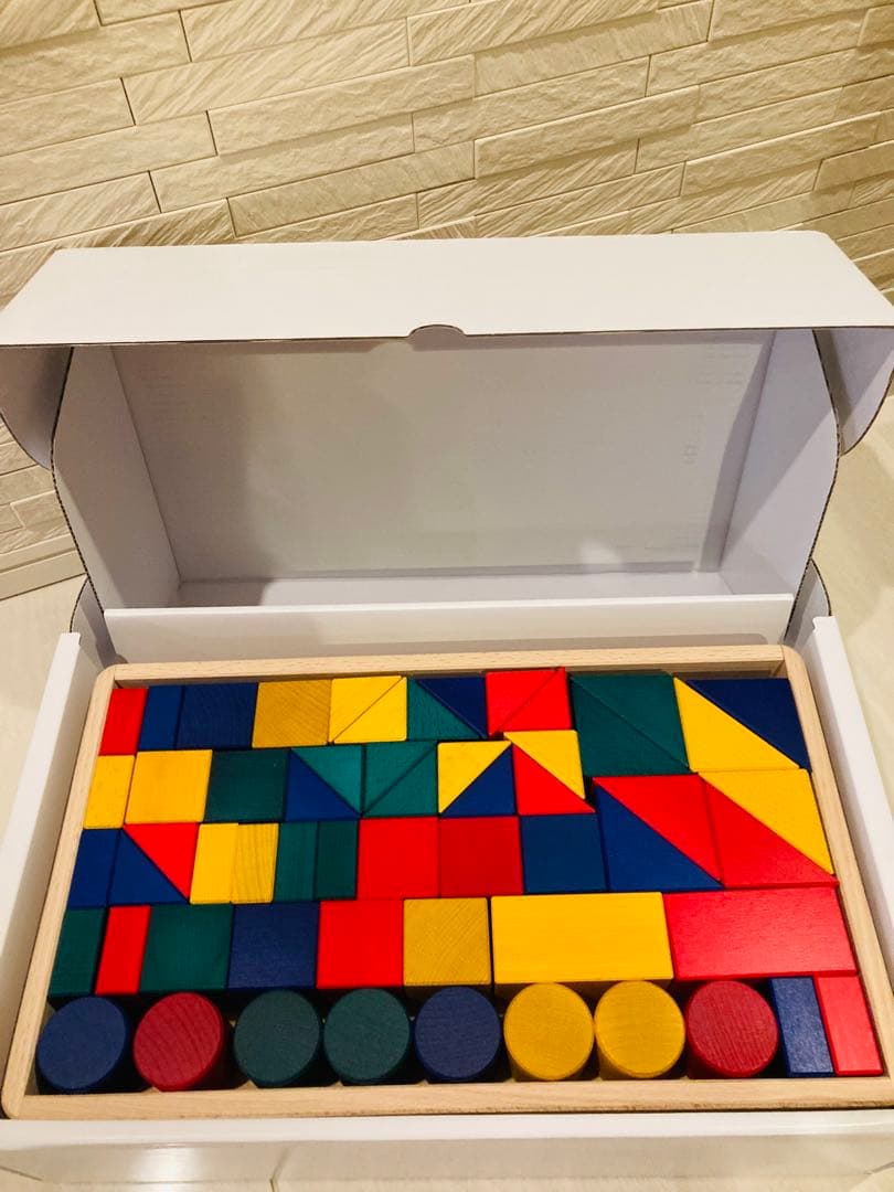 超美品 伸芽会 教材つみきTSUMIKI 木製ブロック