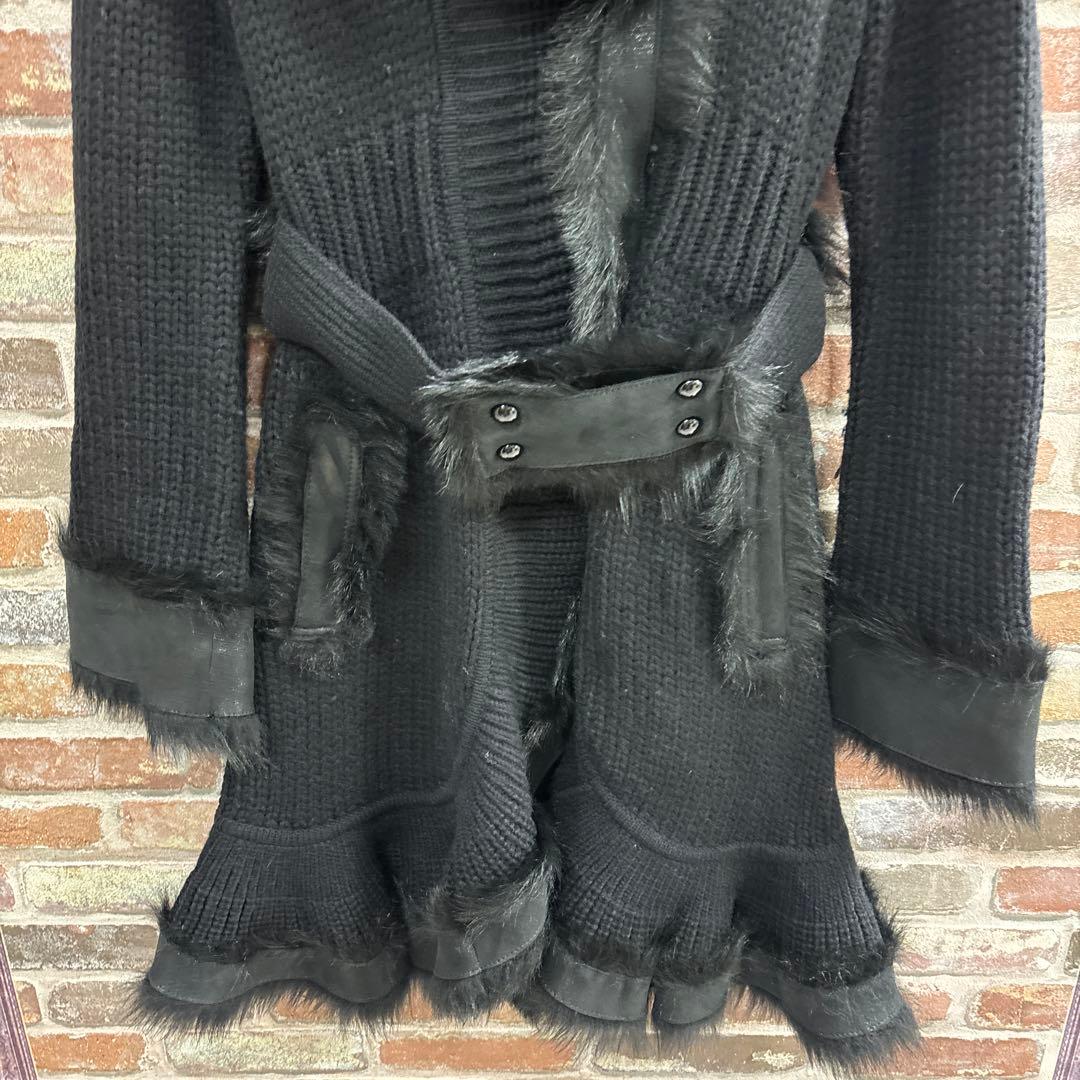 EPOCA エポカ ブラック ニットコート ITL 40 三陽商会 カーディガン