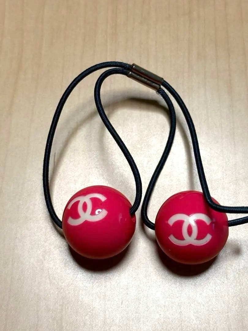 ★美品　CHANEL シャネル ヘアゴム ココマーク ヘアバンド CHANEL シャネル ブラック ヘアバンド ココマーク/ラインストーン