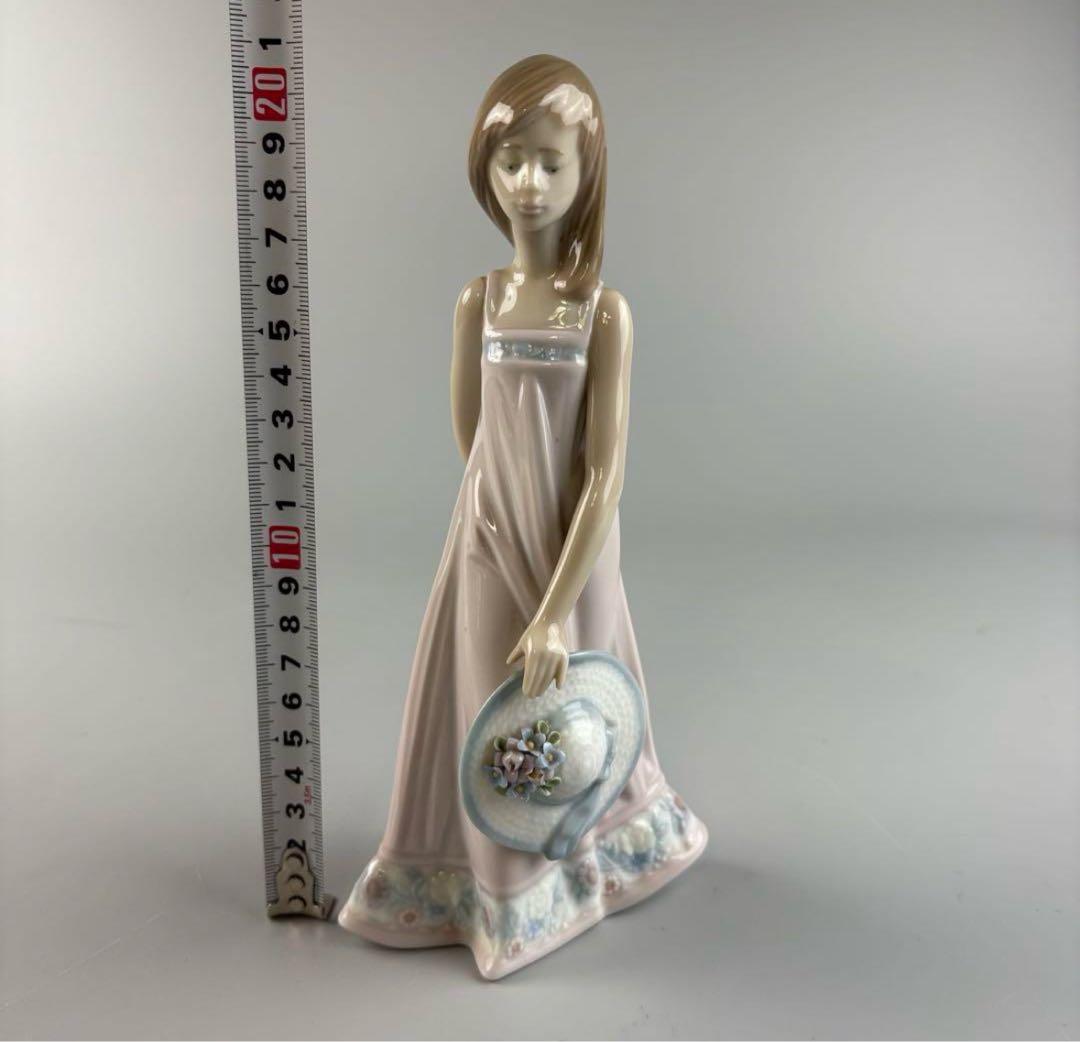 LLADRO リヤドロ 夏の陽ざし 少女 フィギュリン 陶器 置物
