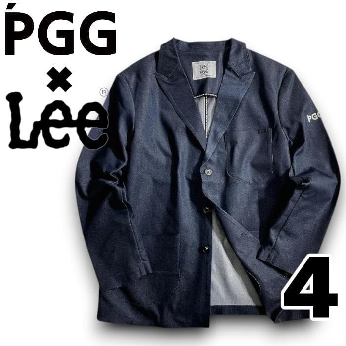PGG× Lee ゴルフ デニム ストレッチ テーラードジャケット ウェア 4