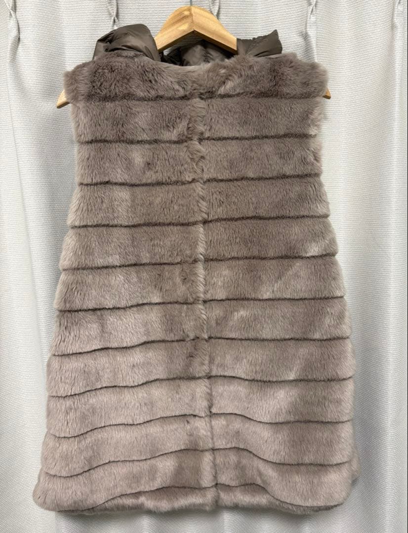 美品】MOORER社 JAY MAYEN ふわふわエコファー ダウンベスト - メルカリ