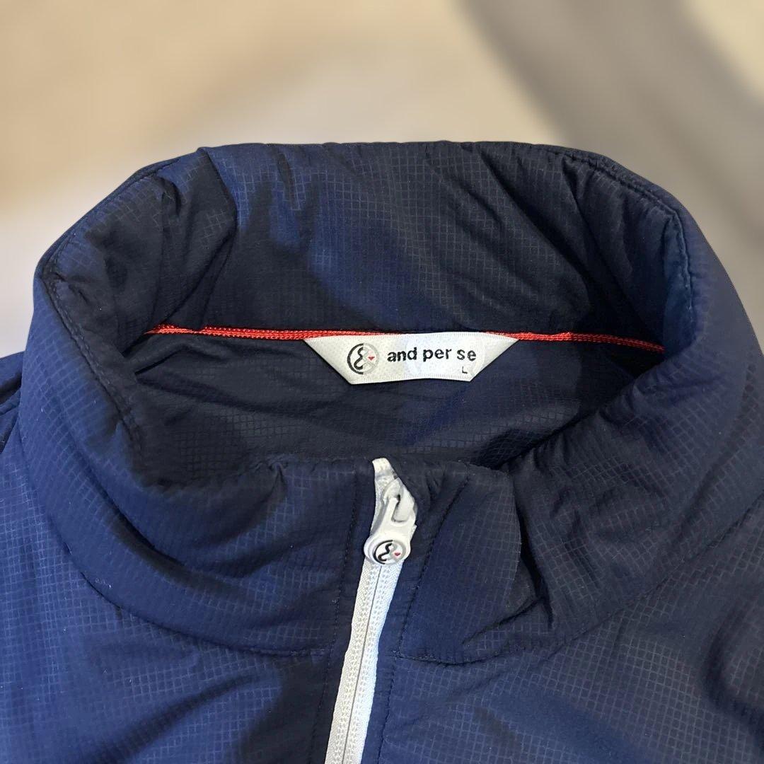 tonynuova 様専用and per se ネイビー ダウンジャケット - メルカリ