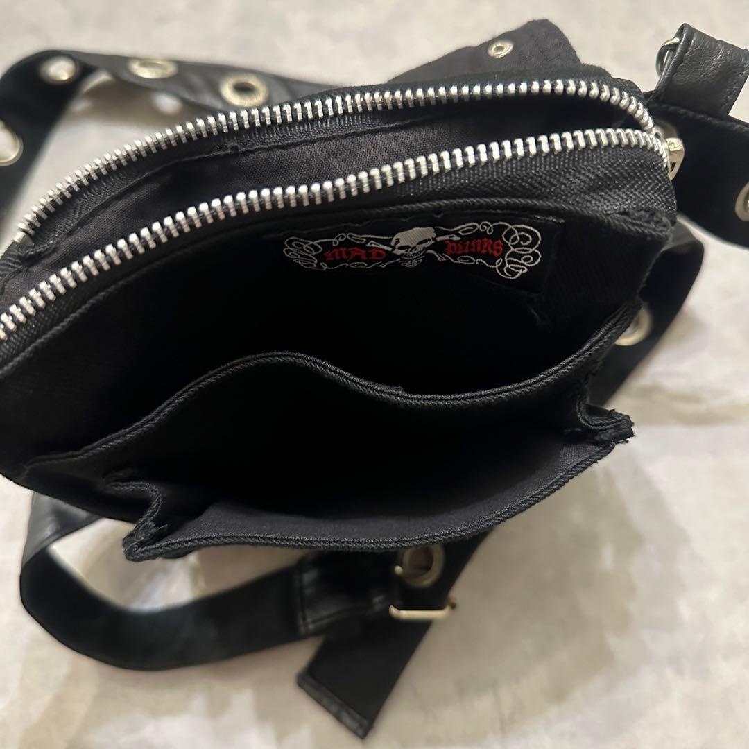 Y2K 平成ギャル ウエストポーチ ミニバッグ ドクロ ゴシック グランジ