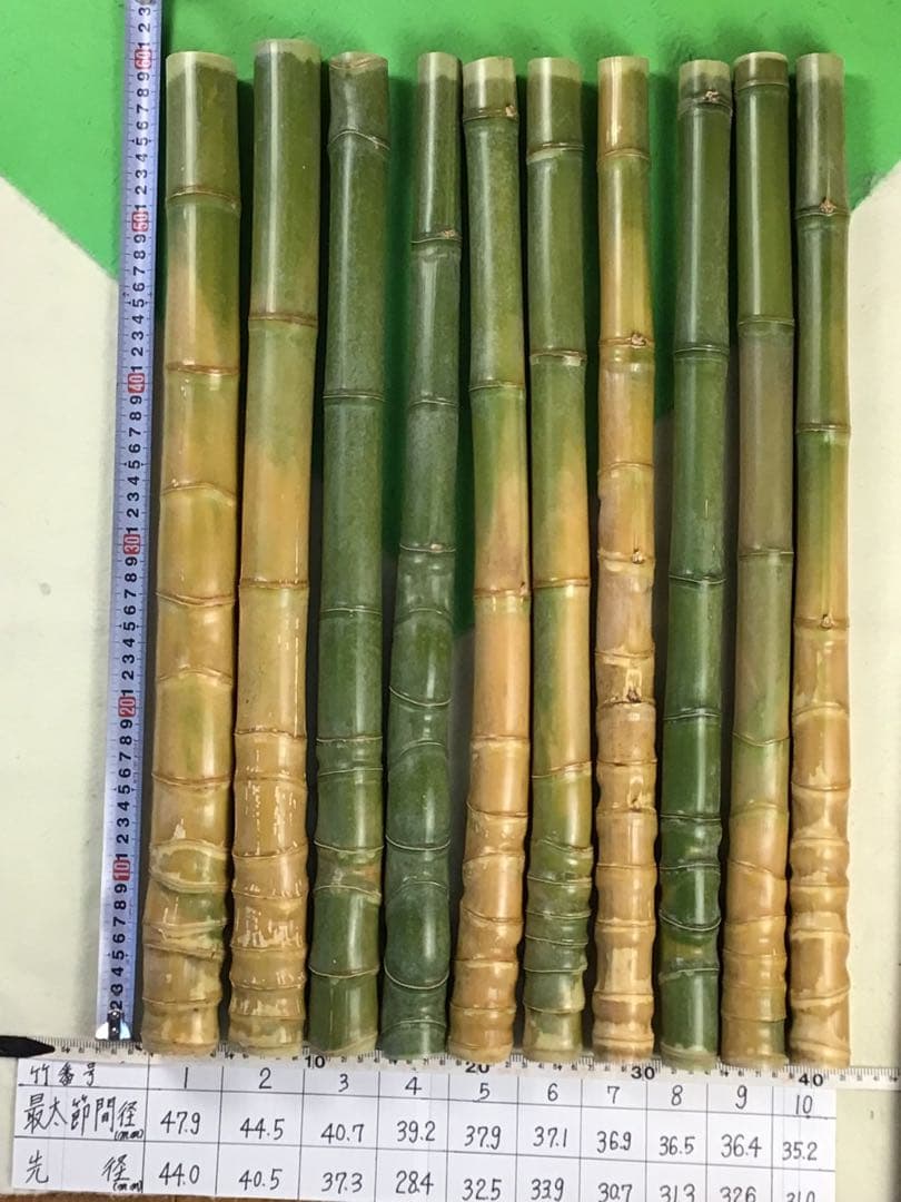 rokusan 竹笛用素材　布袋竹10本セット 釣竿用製作竹材