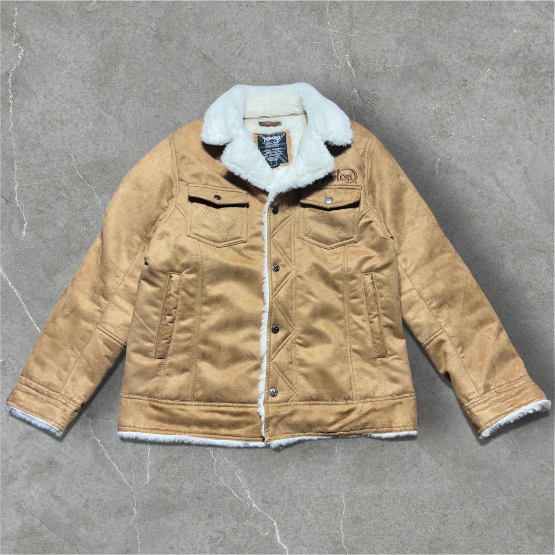 【美品】Norton ボアライニング カジュアルジャケット刺繍デザイン刺繍ロゴＬ 253n1305-kha.jpg?fitin=720:720