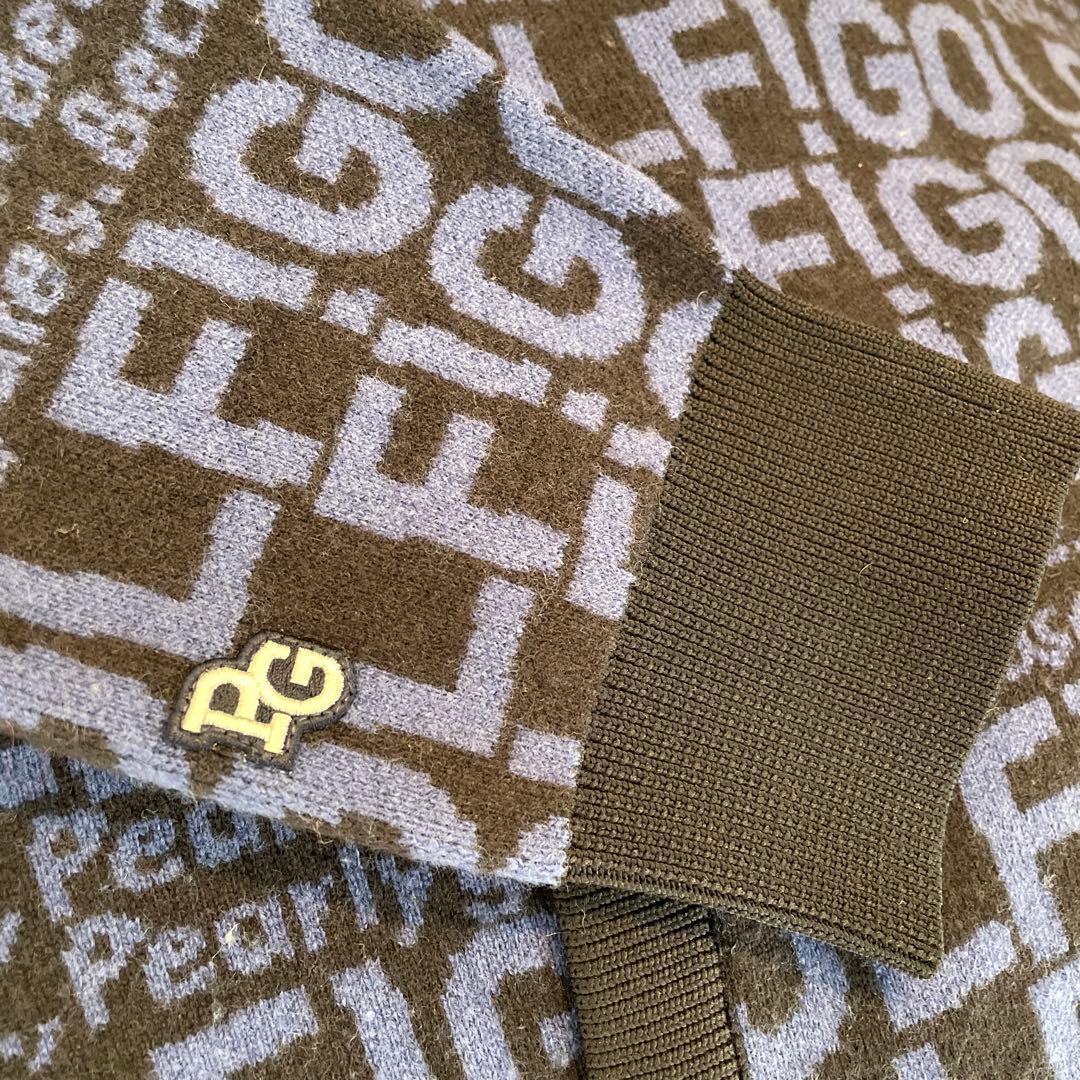 PEARLY GATES カシミヤブレンド ジャガード ニットパーカー サイズ6