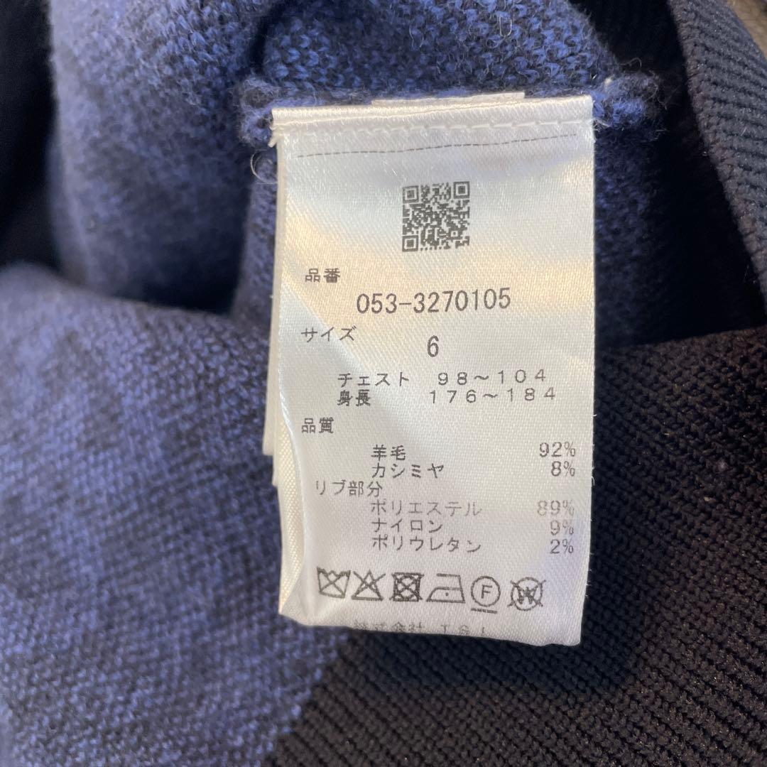 PEARLY GATES カシミヤブレンド ジャガード ニットパーカー サイズ6