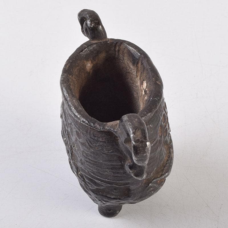 中国 古銅宣徳銅 山水文刻 三足香炉 V R9217 - メルカリ