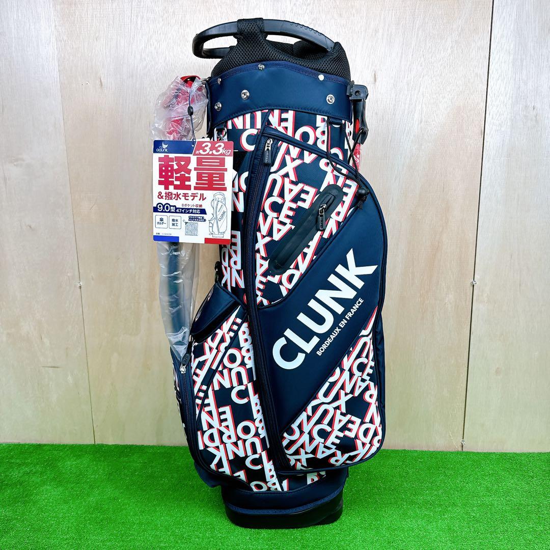 新品未使用 CLUNK キャディバッグ スタンド式 3.3kg 9.0型 軽量