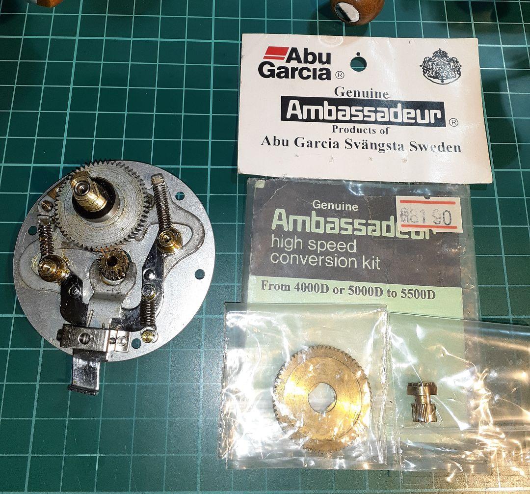 アブガルシア ABUアンバサダー5000Dギアプレート一式、ハイギアキットセット アブガルシア ABUアンバサダー5000Dギアプレート一式、ハイギアキット