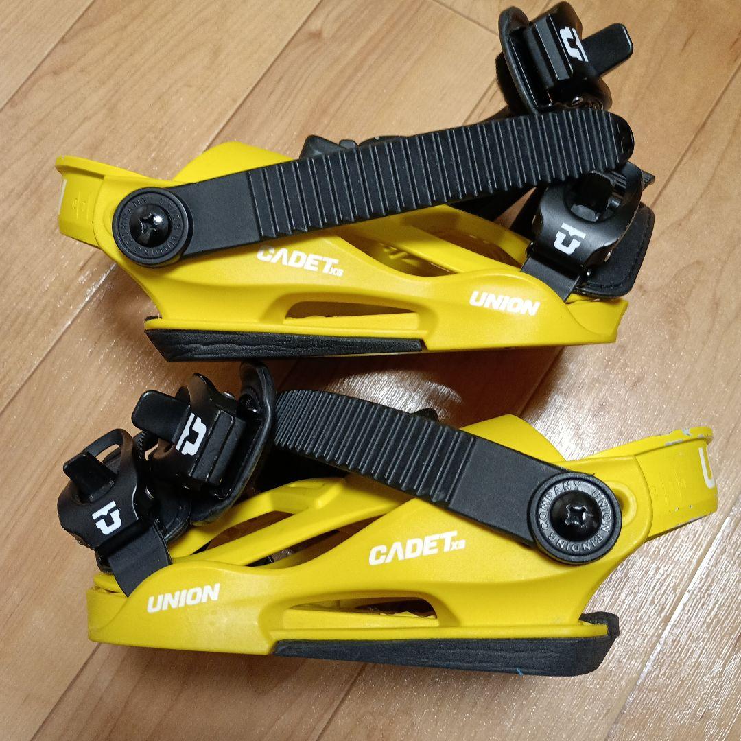 スノーボード キッズ ビンディング UNION イエロー ケース付き